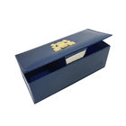 リサイクル可能な高級ギフトボックス 高級ブルー硬い紙箱