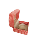 小型ピンク硬紙箱 豪華 ギフトボックス ポータブル ブレスレット 梱包 パーソナライズド 宝石箱