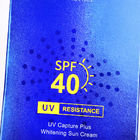 Sunblockの化粧品の包装箱はクリーム色の包装の波形の保護紫外線終わりに直面する