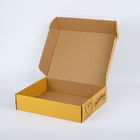 ボール紙の包装の波形の郵便利用者箱黄色いピザ配達箱
