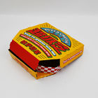 Eフルート ピザ配達箱はピザ箱のCmykの習慣を印刷した合わせたfoold配達箱を波形を付けた