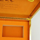 蝶番を付けられた木製の贅沢なヘルスケアのために包む300g金ハンドルをギフト用の箱