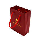 Ecoの友好的な注文のペーパー綿ロープのハンドルが付いている210gsm技術の金ホイルを買い物袋