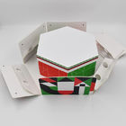 贅沢で堅い六角形のボール紙の茶チョコレート荷箱2つの層の