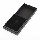 Greyboardの堅いペーパー記念品のギフト用の箱の無光沢の黒いエヴァの象眼細工30mm