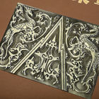 3D金属のロゴの革包まれた贅沢なギフト用の箱の木の円形の脊柱