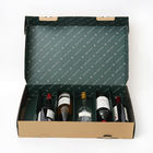 堅いボール紙のワイン・ボトルのギフト用の箱のウィスキーのジンの首のホールダーの包装箱