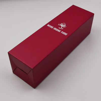 購入 折りたたみ一つの単一のワイン・ボトルのギフト用の箱の郵便利用者の荷箱 online manufacture