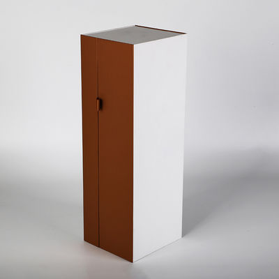 エヴァの象眼細工の堅い磁気ギフト用の箱のGreyboardの折りたたみ折り返しの閉鎖のワイン箱